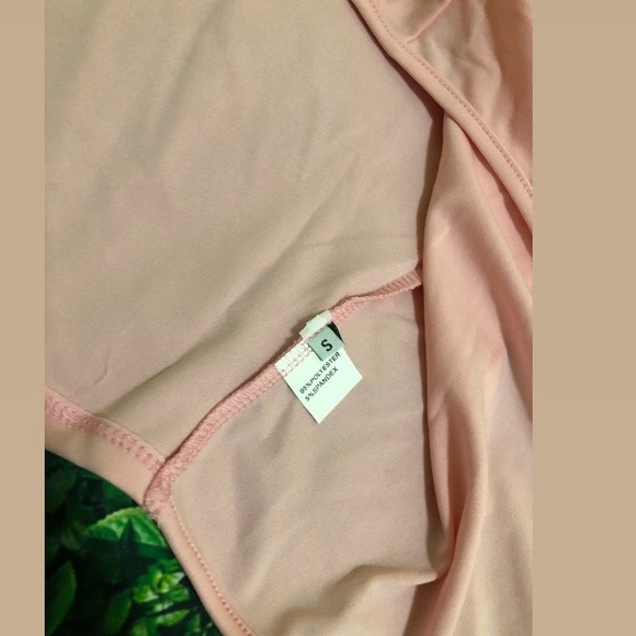 Pink Front Tied Long Sleeve Top - Picture 4 of 5